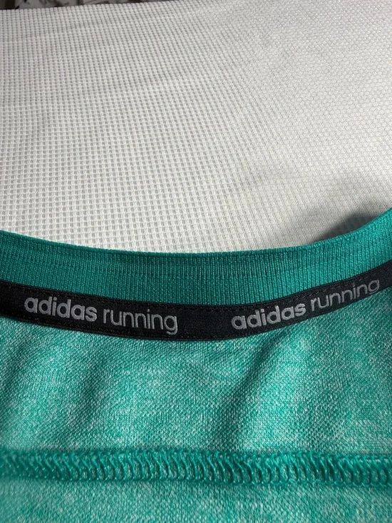 adidas Teal Heather Performance Racerback Tank - Picture 4 of 9